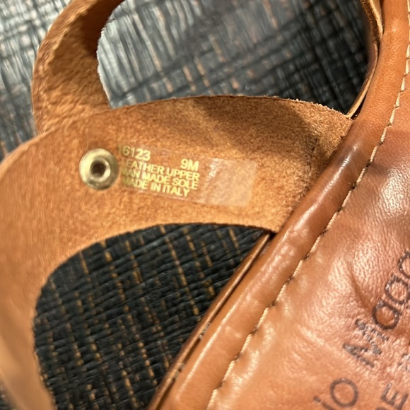 NWT Fabio Maggenti floral leather wedge shoe size 9 - Picture 10 of 11